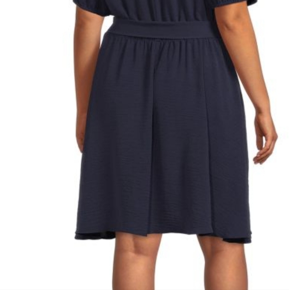 DKNY PLUS Bubble Sleeve Wrap Dress